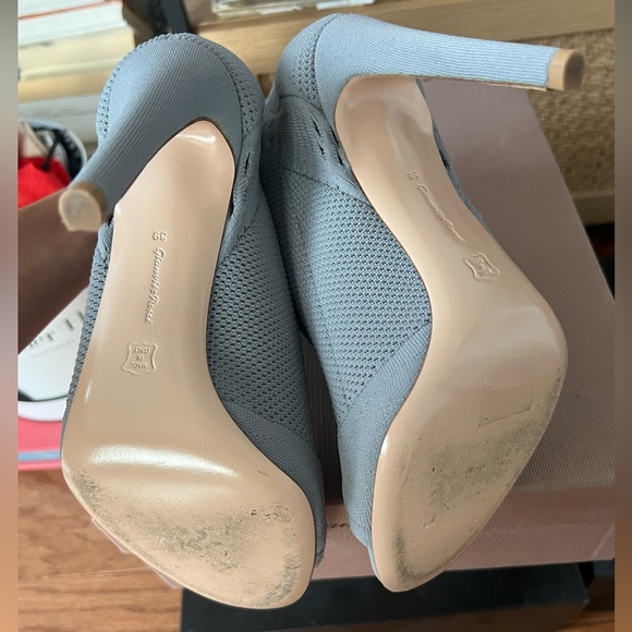 Gianvito Rossi Vires 105 Open Knit Sock Boot Heels - Picture 7 of 8